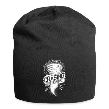 Tornado Twister Chasing Meteorologist - Jersey Beanie - black - Front