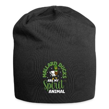 Favourite animal - Mallard - Jersey Beanie - black - Front
