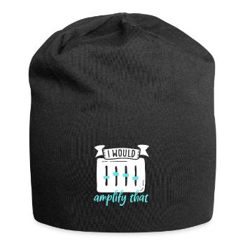 I would amplify this - sound engineer - Jersey Beanie - black - Front