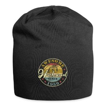 65ter Hochzeitstag toller Ehemann seit 1959 Retro - Jersey-Beanie - Schwarz - Vorne