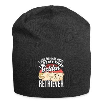 Golden Retriever - Jersey Beanie - charcoal grey - Front