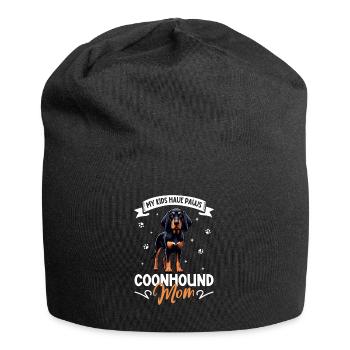 Black and Tan Coonhound Mom - Jersey Beanie - black - Front