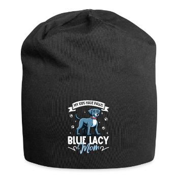 Maman en dentelle bleue - Bonnet en jersey - noir - Devant