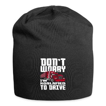 Truck Driver Exam Gift Idea - Jersey Beanie - black - Front