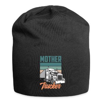 Retro Truck Driver Pun Gift - Jersey Beanie - black - Front