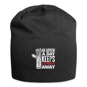 Bogen Pfeil Zombie Bogenschießen - Jersey-Beanie - Schwarz - Vorne