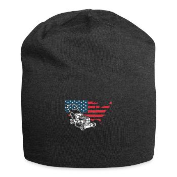 USA Flagge Amerika Landschaftsgärtner - Jersey-Beanie - Anthrazit - Vorne