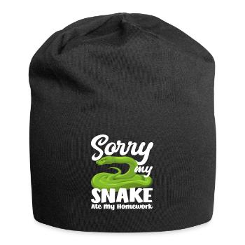 Snake Homework - Jersey Beanie - black - Front
