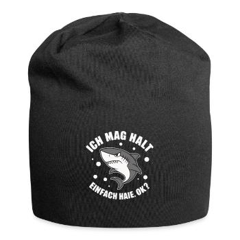 Shark Shark Sharks Shark - Jersey Beanie - black - Front