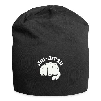 Graphismes de poing de jiu-jitsu cool - Bonnet en jersey - noir - Devant