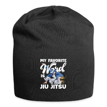 Mot préféré : Jiu Jitsu Arts Martiaux Passion - Bonnet en jersey - noir - Devant