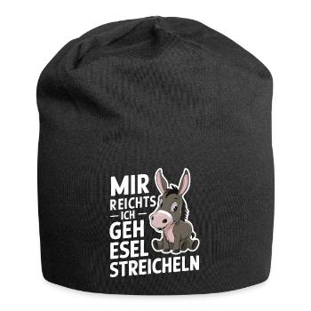 Donkey Donkey Mule Muli - Jersey Beanie - black - Front
