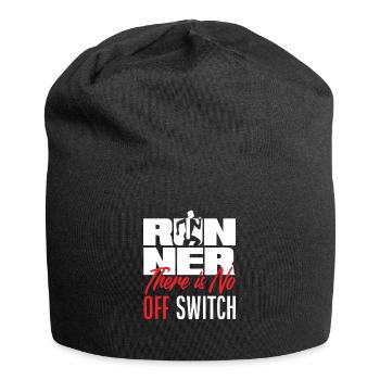 Runner There is no off switch - Jersey Beanie - black - Front