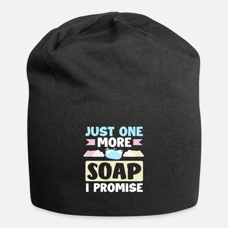 Nur Noch Ein Seifenstück Versprochen - Jersey-Beanie - Schwarz
