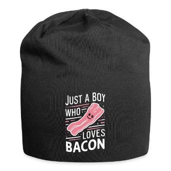 Bacon Breakfast Bacon - Jersey Beanie - black - Front