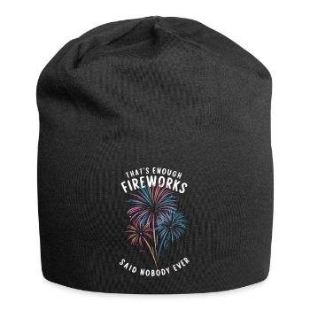Pyrotechniker Feuerwerk Pyrotechnik - Jersey-Beanie - Schwarz - Vorne