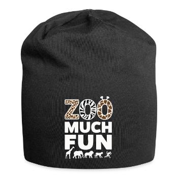 Animaux du zoo Gardien de zoo - Bonnet en jersey - noir - Devant