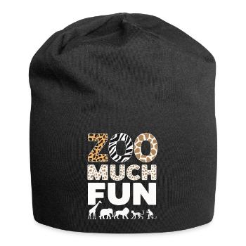 Animaux du zoo Gardien de zoo - Bonnet en jersey - noir - Devant
