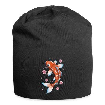 Koi Poisson Carpe Japon Chine Poisson - Bonnet en jersey - noir - Devant