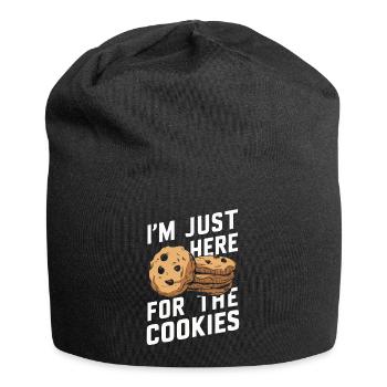 Cookies Cookie Keks Kekse Schokolade - Jersey-Beanie - Schwarz - Vorne