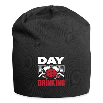 Day Drinking Pickleball Spaß - Jersey-Beanie - Schwarz - Vorne