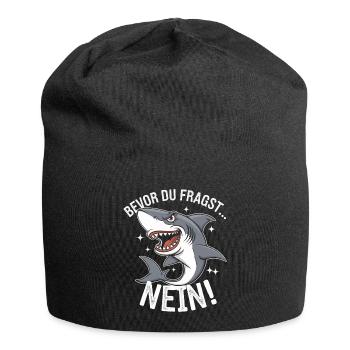 Shark Shark Sharks Shark - Jersey Beanie - black - Front