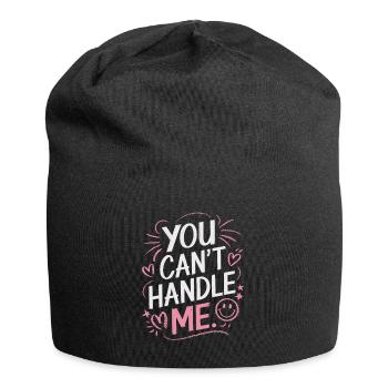 You Can t Handle Me - Jersey-Beanie - Schwarz - Vorne