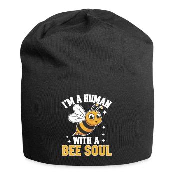 abeille abeille apicultrice abeille abeille - Bonnet en jersey - noir - Devant