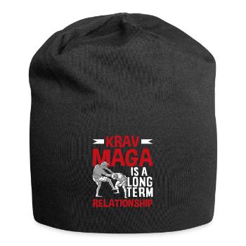Krav Maga Lustiger Spruch Sport - Jersey-Beanie - Schwarz - Vorne