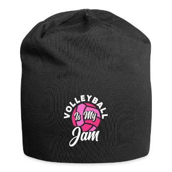 Le volley-ball, c’est mon truc, l’enthousiasme pour le volley-ball - Bonnet en jersey - noir - Devant