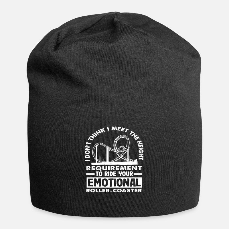 emotional roller coaster I don't fulfill the - Jersey Beanie - black