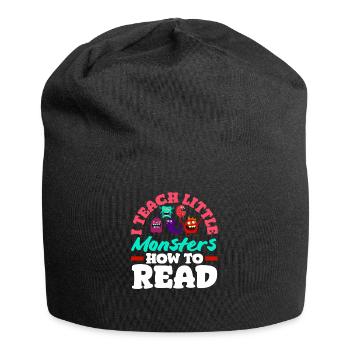 Grundschullehrer Ich Bringe Kleinen Monstern Bei, - Jersey-Beanie - Schwarz - Vorne