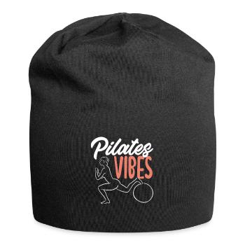 Inspiration Pilates Vibes pour votre pratique - Bonnet en jersey - noir - Devant