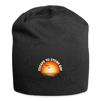 I'm fleeing to Store Bay - Jersey Beanie - black - Front