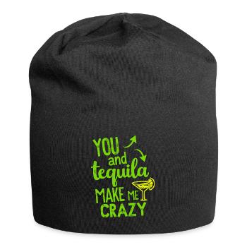 Tequila Party Saying Quote - Jersey Beanie - black - Front