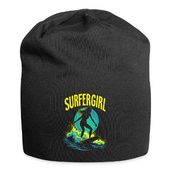Surfer Girl Surfer Surfing Surfing Surfer - Jersey Beanie - black - Front