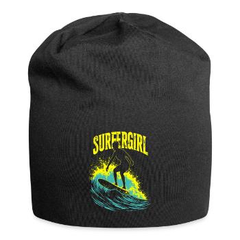 Surfer Girl Surfer Surfing Surfing Surfer - Jersey Beanie - black - Front