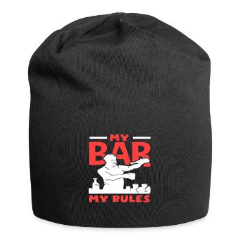 My Bear, My Rules Bartender Art - Jersey Beanie - black - Front