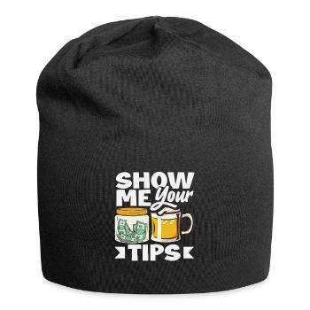 Montrez-moi vos conseils Barman Humour - Bonnet en jersey - noir - Devant