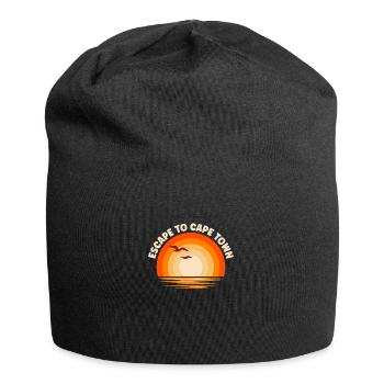 I'm fleeing to Cape Town - Jersey Beanie - black - Front