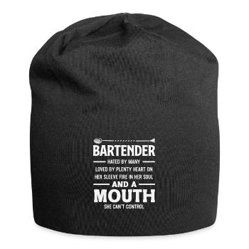 Bartender hated by many loved by many - Jersey Beanie - black - Front