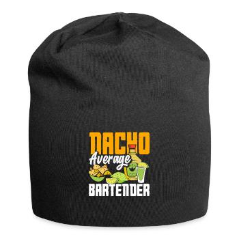 Nacho Average Barkeeper Spruch Design - Jersey-Beanie - Schwarz - Vorne