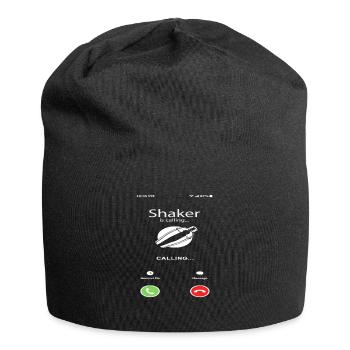 Shaker Ruft An Lustiger Barkeeper Spruch - Jersey-Beanie - Schwarz - Vorne