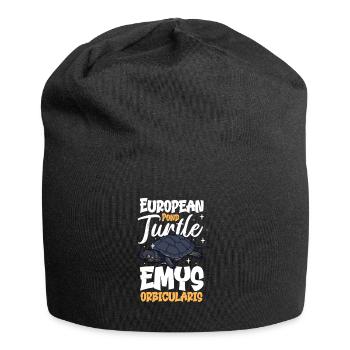 Tortue de l’étang - Bonnet en jersey - noir - Devant