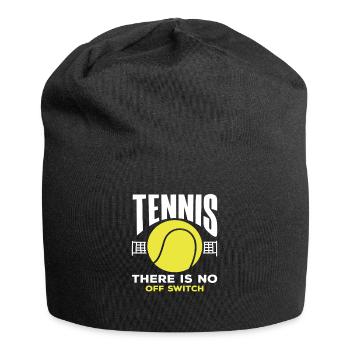 Tennis Player No Off Switch - Jersey Beanie - black - Front