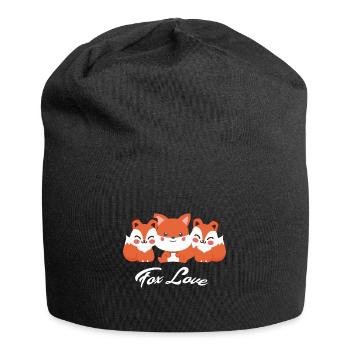 Fuchs - Jersey-Beanie - Schwarz - Vorne