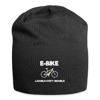 Ebike E-Bike Pedelec Geschenk Fahrrad eMTB - Jersey-Beanie - Schwarz - Vorne