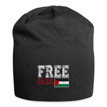 Free Gaza, Palestine Flag, Save Gaza, Palestina - Jersey Beanie - black - Front