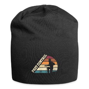 Pest Control Technician Exterminator Silhouette - Jersey-Beanie - Schwarz - Vorne