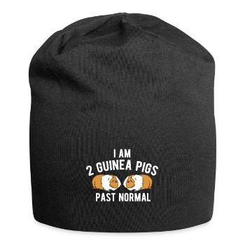 Nagetier Meerschwein Meerschweinchen - Jersey-Beanie - Schwarz - Vorne
